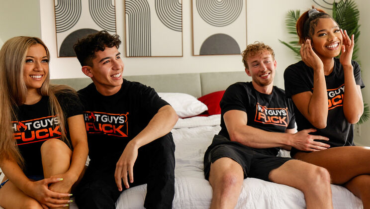 [HotGuysFuck] - Hooking Up with Friends: Johnny Ortega and Francesca Rossi's Wild Adventure - Brianna Moore - Francesca Rossi - Cody Kaladin - Johnny Ortega