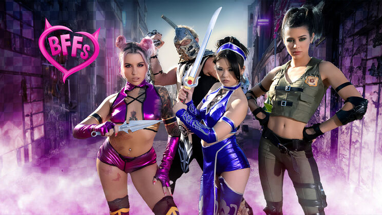 [BFFs] - Mortal Kombat Fucking - Lulu Chu - Kylie Rocket - Clarke Kent - Luna Legend