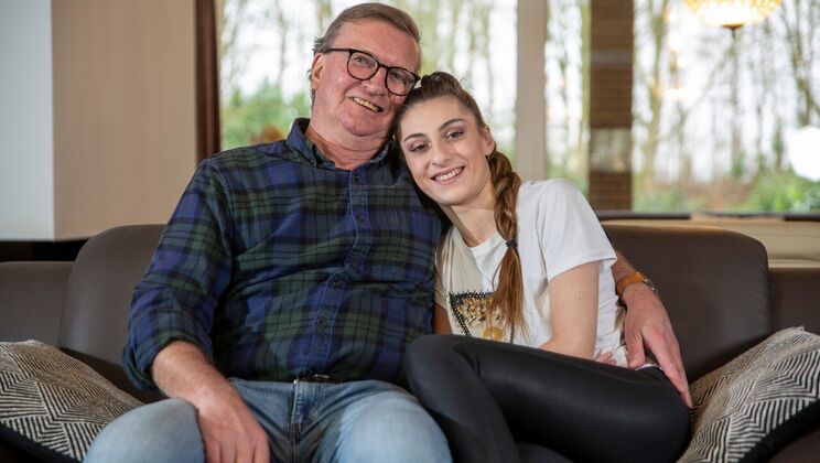 Young and Old Embrace