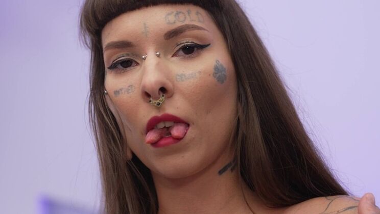 [NRXStudio] - Tattooed Babe with Small Tits Gets Anal - Tim Monster Cock - Marseline Black