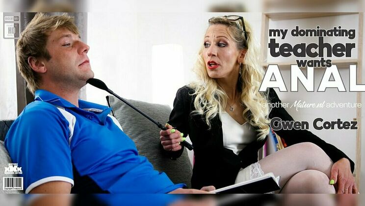 [Mature.nl] - Student Gets Dominated by Mature Blonde Teacher Gwen Cortez