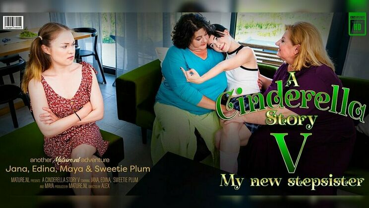 [Mature.nl] - BBW Stepmoms Use Dildos and Sex Toys on Teeny Maya