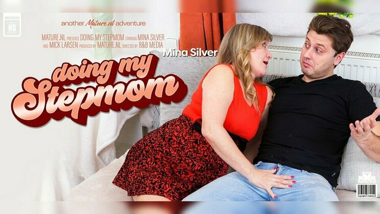 [Mature.nl] - Young Mick Larsen Fucks His Big Ass Stepmom - Mick Larsen - Mina Silver