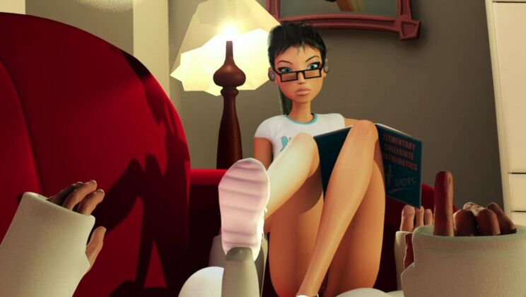 Animated Sex with Teen Brunette Model