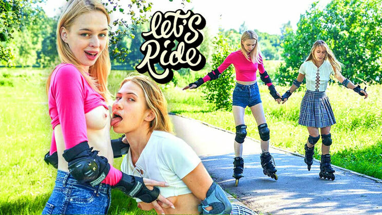 Skirted and Horny: Elloise and Nika on Rollerblades