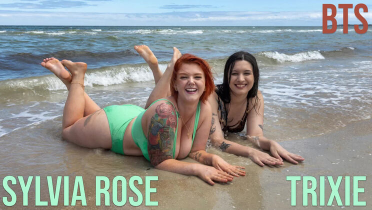 [GirlsOutWest] - Trixie & Sylvia Rose: Making Waves on the Beach - Trixie - Sylvia Rose