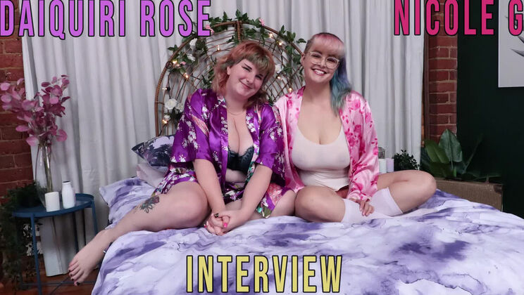 [GirlsOutWest] - Sultry Hairy Interview with Daiquiri Rose & Nicole G - Daiquiri Rose - Nicole G