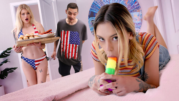 [AskYourMother] - Hottest Facial with Blonde Girls - Juan Loco - Hyley Winters - Dylan Moore