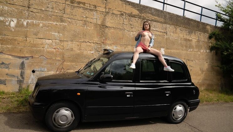 [FakeTaxi] - Wife's Car Ride Blowjob - Agatha Shay