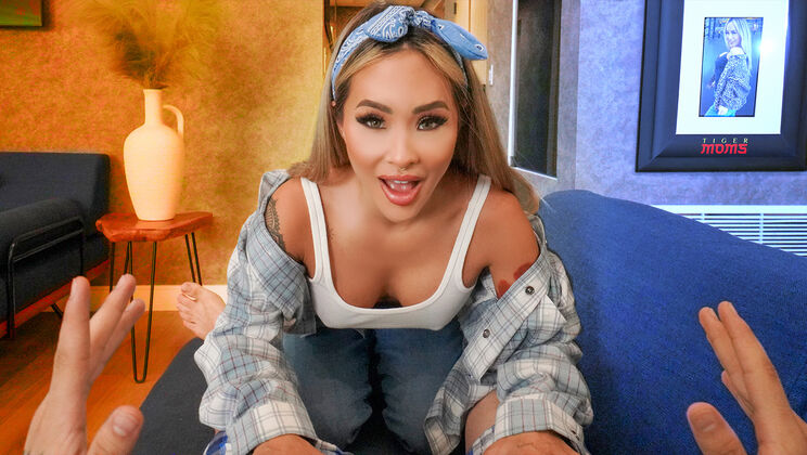 [TigerMoms] - Thong Clad Asian Gets Fucked - Elias Cash - Linda Lan