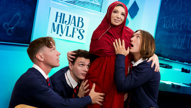 [HijabMylfs] - Deepthroat Action with Three Cocks - Rion King - Kiki Daire - Josh Rivers - Axel Haze