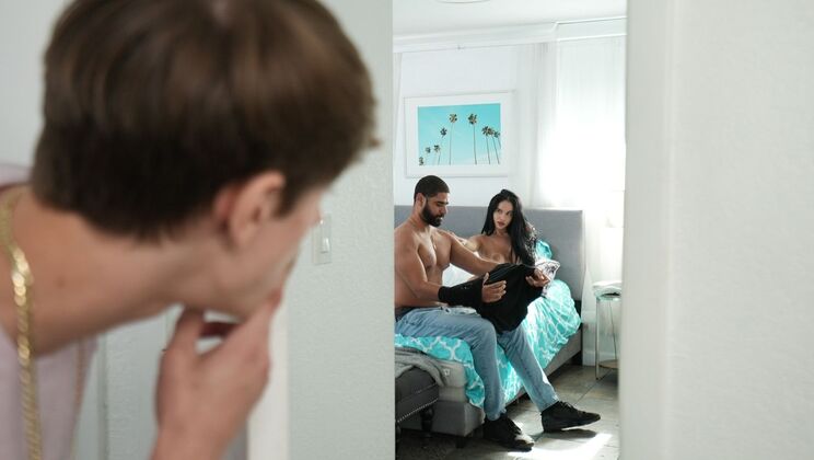 [MyPervyFamily] - Latina MILF Victoria June Fucks Stepson - Cum in Mouth and Handjob