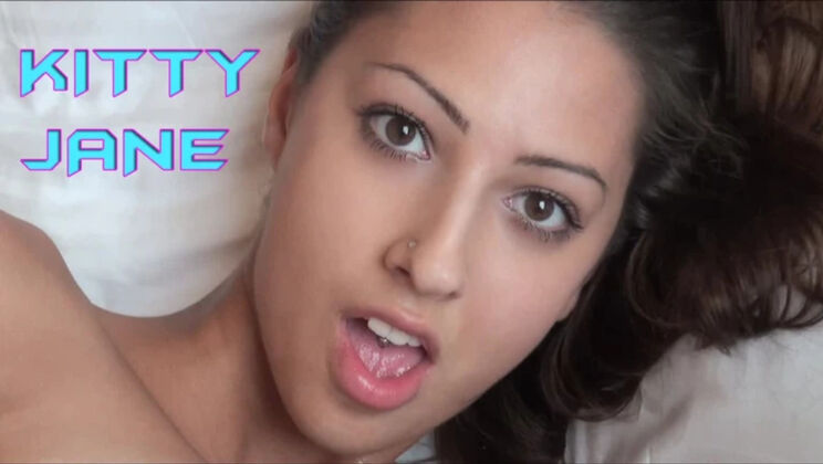 Skinny Teen Kitty Jane Takes Cumshot on Puffy Nipples