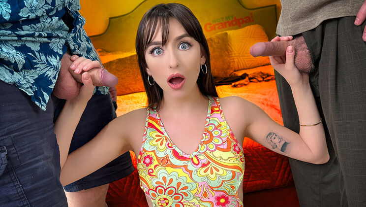 [NotMyGrandpa] - Stockings and Thong: Step-Granddaughter Gets Massage and Fucked - Dick Chibbles - Jack Vegas - Lana Smalls