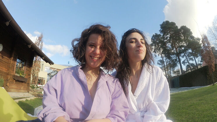 Hairy Lesbians Magena & Agave - Big Tits & Kissing Session