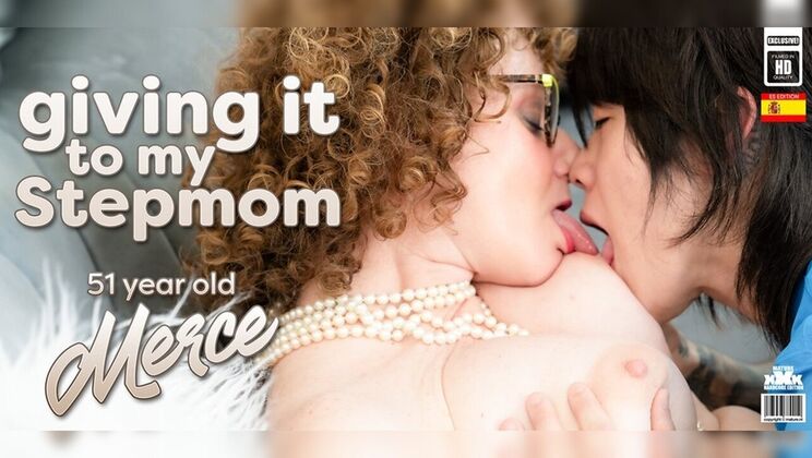 [Mature.nl] - Sultry Blonde Merce in Glasses Seducing Her Stepson for Bedroom Antics