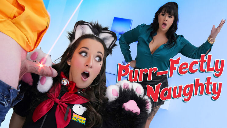 [AskYourMother] - Stepmom Spanks Stepson and Neko Girl in Kinky Threesome - Freya Von Doom - Jimmy Michaels - Misty Meaner