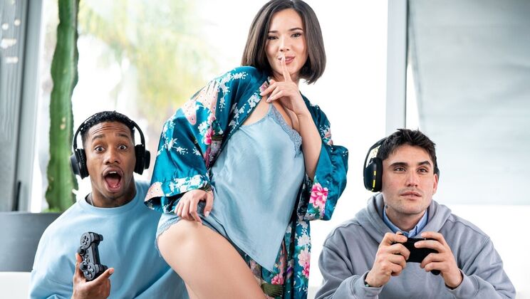 Big tits ballerina Eve Sweet gets fucked hard in the bathroom POV