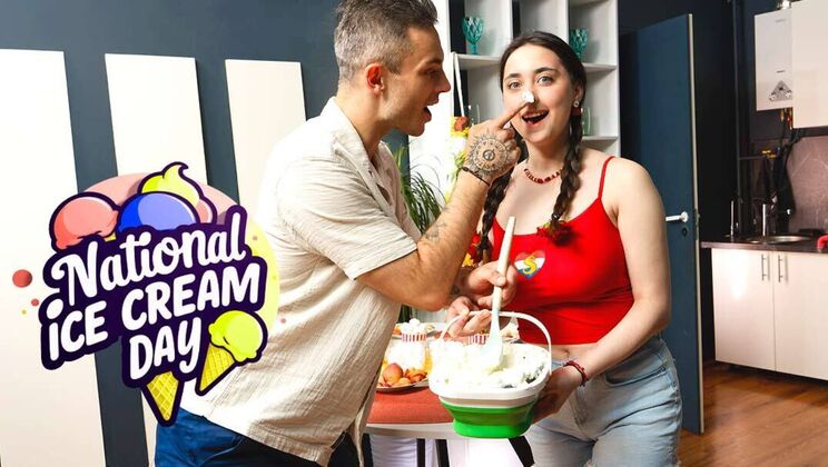 [ClubSweethearts] - Big Tits and Shaved Pussy Licking on Ice Cream Day 2025 - Willy Regal - Remido