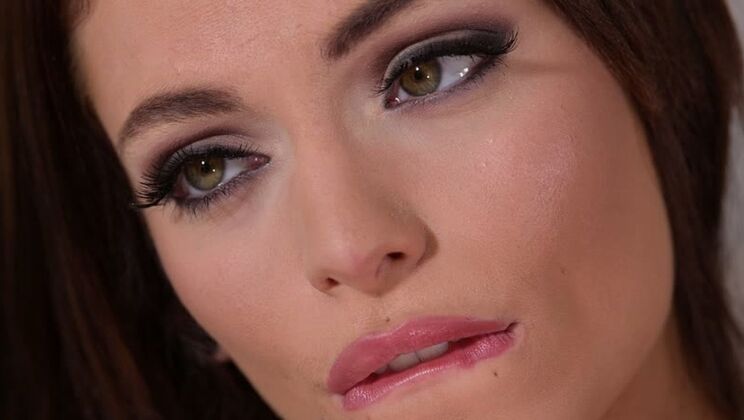 Tattooed French hottie with natural tits gives blowjob and gets fucked