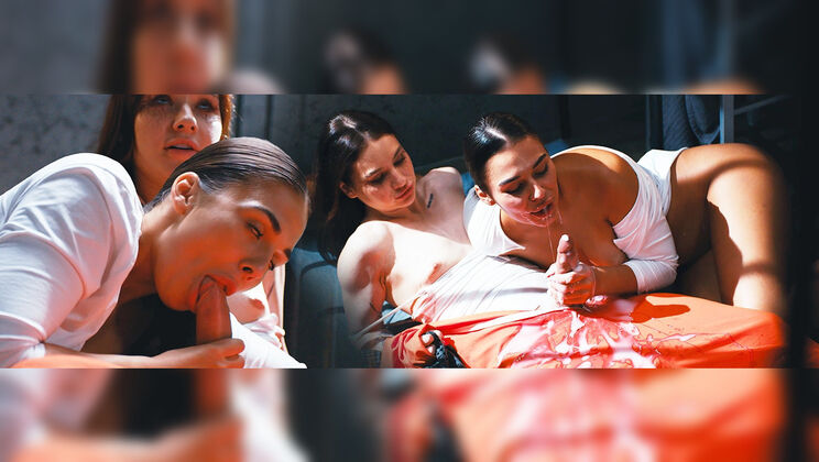 [FutanariXXX] - Witch Blowjob Petite Teen Brunette - Sam Bourne - Milan Cheek - Matty Mila