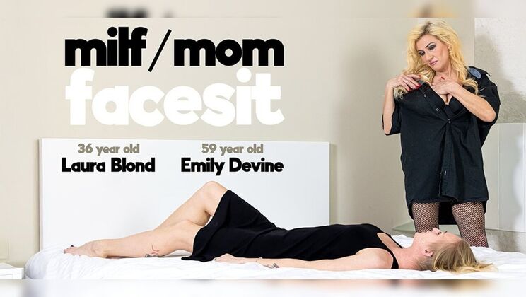 [Mature.nl] - Mature Lesbian Porn: Horny MILFs Face Sit and Lick Pussy - Emily Devine - Laura Blond