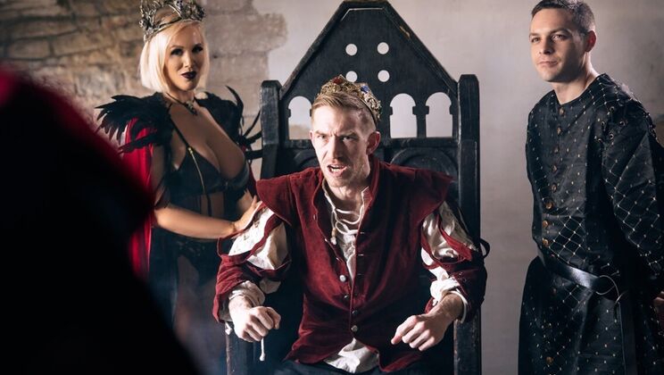 Blonde Takes Facial And Cumshot Clean-Up After Gagging On Cock