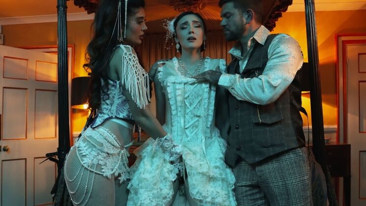 [DigitalPlayground] - Blindfold Crime Scene: Double Blowjob and Deep Throat - Juan Lucho - Marina Maya - Catherine Knight