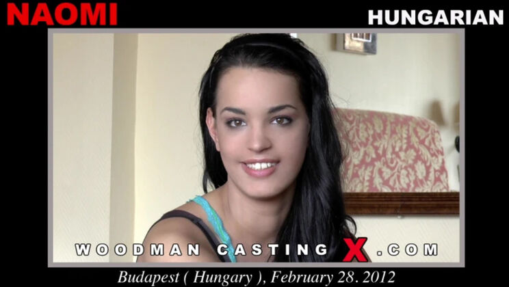 [WoodmanCasting] - Casting Couch Naomi Takes a Rough DP and Gapes - Naomi