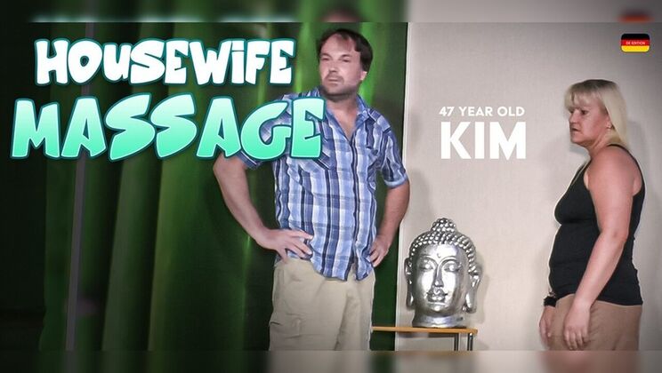 German housewife Kim gets fingering orgasm and deep fuck