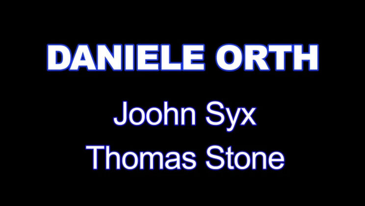 Adorable White Skin Girl Daniele Orth in DP Threesome