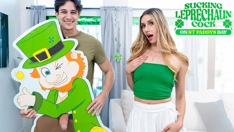 [PrincessCum] - Shaved Pussy POV on Leprechaun's Day - Parker Ambrose - Emily Jade