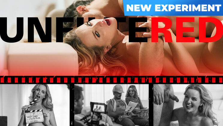 Braless blonde in workout bottoms sucks and swallows every drop